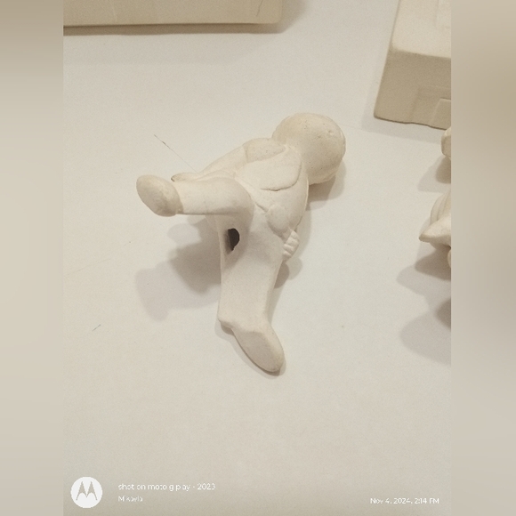 DIY Christmas Ceramic Bisque Ready To Paint Rocking Horse Block Kids 6 Piece - Picture 10 of 12